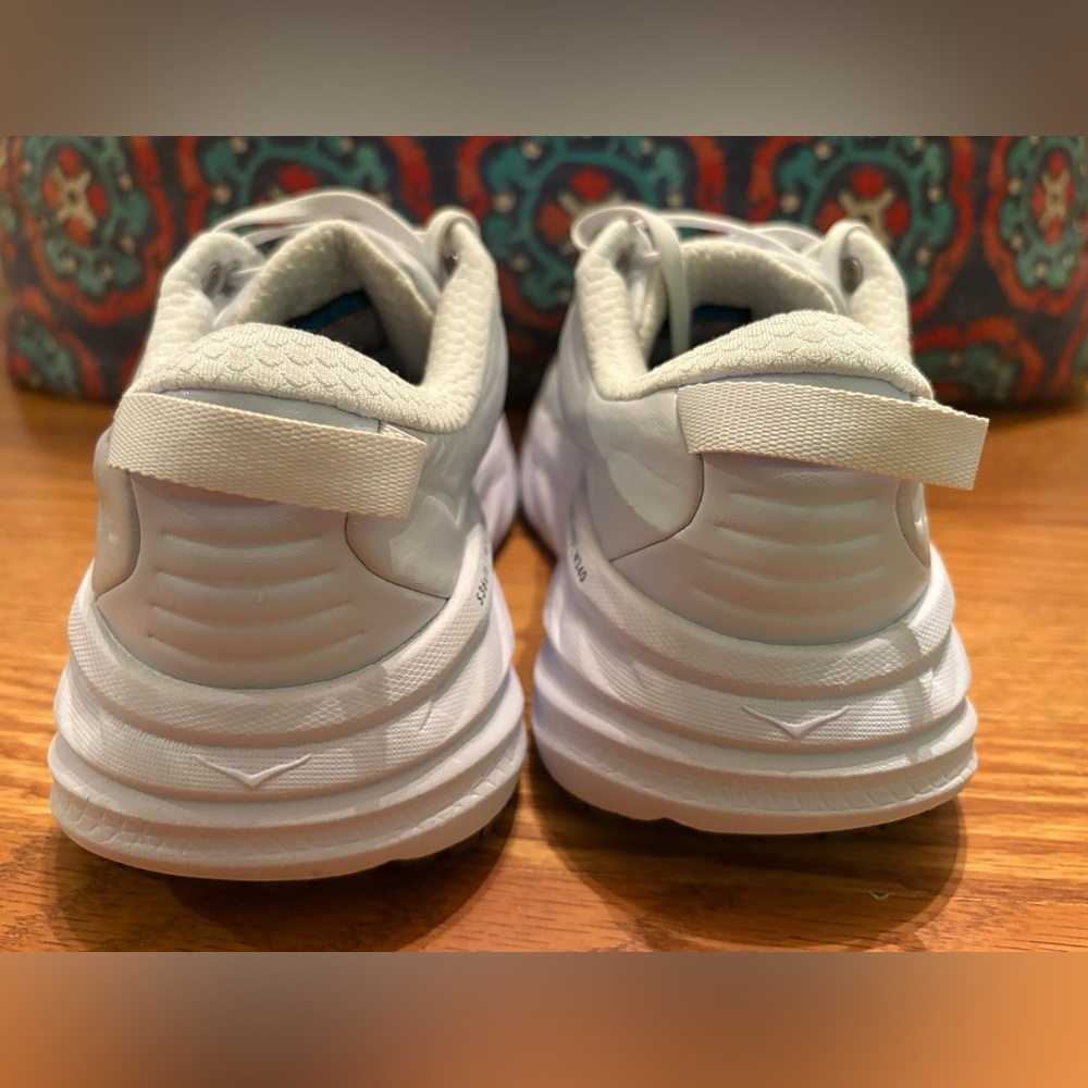 Hoka One One Bondi SR White Oil And Slip Resistant Women Size 7 - Picture 5 of 8